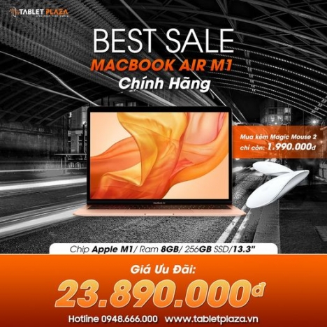 Siêu phẩm giá sốc macbook air m1 2020 8gb i 256gb chính hãng