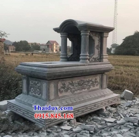 18 Bia mộ đá một mái đẹp bình thuận - mộ đá kim tĩnh
