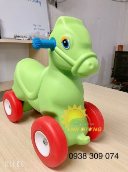 Xe chòi cho bé nhựa đúc 4 bánh
