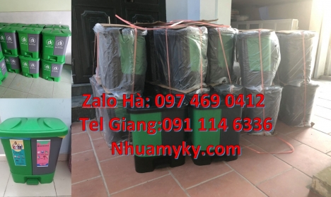 Thùng rác 2 ngăn nắp lật, Thùng rác nắp lật bộ 3, Thùng rác 3 ngăn bập bênh Thùng rác 2 ngăn nhựa co