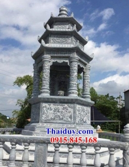 008 lăng mộ lục giác đẹp tại bạc liêu - bia mộ nguyên khối