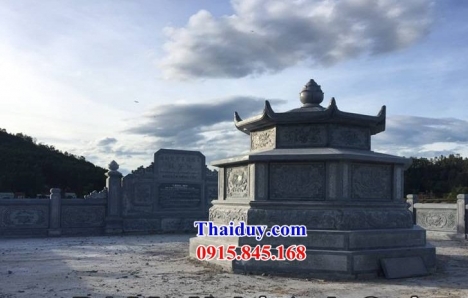 064 mộ đá lục lăng đẹp bến tre - mồ đá cất để tro cốt