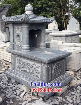 18 Bia mộ đá một mái đẹp bình thuận - mộ đá kim tĩnh