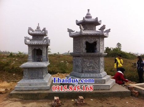 064 mộ đá lục lăng đẹp bến tre - mồ đá cất để tro cốt