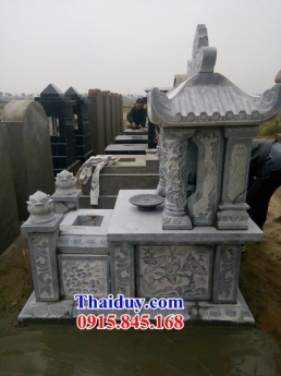 18 Bia mộ đá một mái đẹp bình thuận - mộ đá kim tĩnh