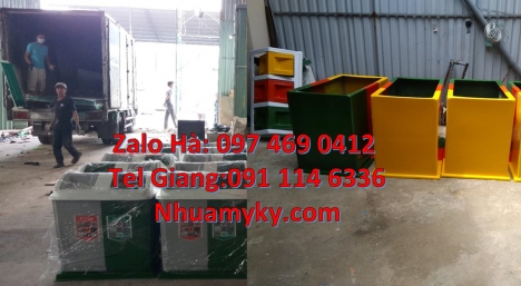 Thùng rác 2 ngăn nắp lật, Thùng rác nắp lật bộ 3, Thùng rác 3 ngăn bập bênh Thùng rác 2 ngăn nhựa co