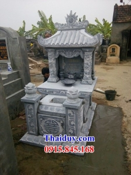 18 Bia mộ đá một mái đẹp bình thuận - mộ đá kim tĩnh