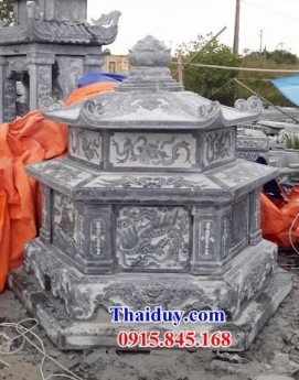 064 mộ đá lục lăng đẹp bến tre - mồ đá cất để tro cốt