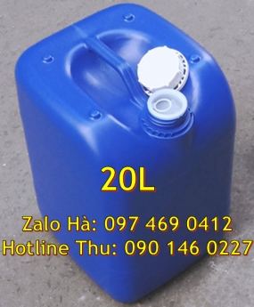 Can hdpe 20l vuông Can vuông 25l đựng phân bón, can 25l trắng, Can dẹp 30l đựng sữa tươi, Can nhựa