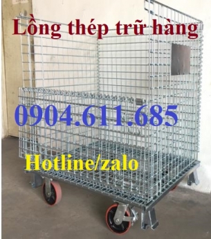 Lồng thép trữ hàng, lồng trữ hàng loại nhỏ, sọt sắt trữ hàng, lồng thép mạ kẽm, lồng trữ hàng