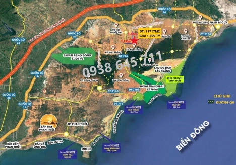 Đất Hòa Thắng Đường Ô Tô Vào Tới Đất Giá Chỉ 145K/m2