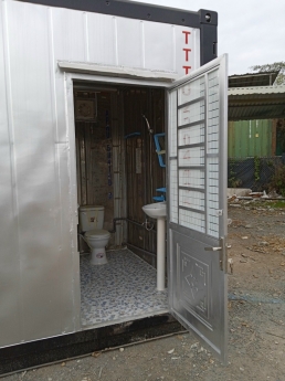 Container văn phòng lạnh 20ft có WC