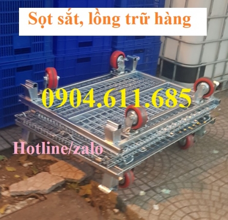 Lồng thép trữ hàng, lồng trữ hàng loại nhỏ, sọt sắt trữ hàng, lồng thép mạ kẽm, lồng trữ hàng