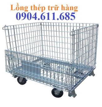 Lồng thép trữ hàng, lồng trữ hàng loại nhỏ, sọt sắt trữ hàng, lồng thép mạ kẽm, lồng trữ hàng