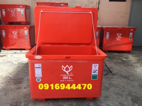 Thùng lạnh thái lan 300 lít, thùng lạnh ướp hải sản, đựng đá