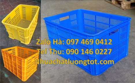 sóng nhựa hở giá bao nhiêu,rổ nhựa, Thùng nhựa đặc B3, thùng nhựa đựng thủy sản, Sóng nhựa 26 bánh x