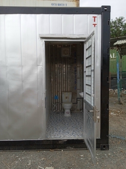 Container văn phòng lạnh 20ft có WC