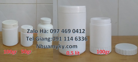 Hũ nhựa 200gr, Giá bán hũ 1kg hdpe Hũ 0.5kg vuông, Hũ đựng ngũ cốc, Bán hũ 0.5kg đựng hóa chất, H
