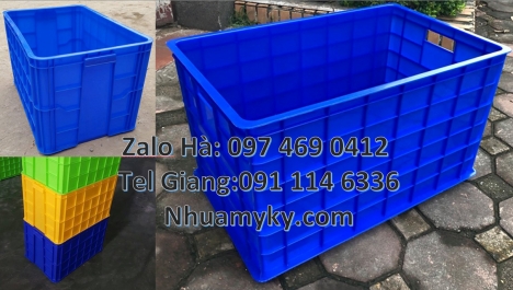 Giỏ nhựa, rổ nhựa, Thùng nhựa đặc B3, thùng nhựa đựng thủy sản, thùng nhựa bít, Sọt nhựa, thùng nhựa
