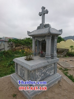 66 nhà mồ đạo đá đẹp kon tum - mẫu bia mộ đá công giáo