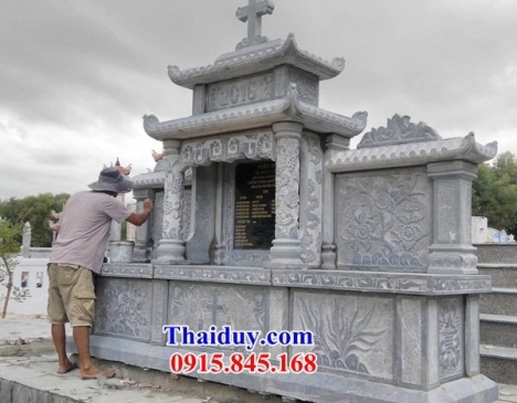 66 nhà mồ đạo đá đẹp kon tum - mẫu bia mộ đá công giáo