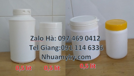 Hũ nhựa 200gr, Giá bán hũ 1kg hdpe Hũ 0.5kg vuông, Hũ đựng ngũ cốc, Bán hũ 0.5kg đựng hóa chất, H