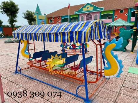 Xích đu thuyền rồng 3 ghế, 5 ghế dành cho trẻ em
