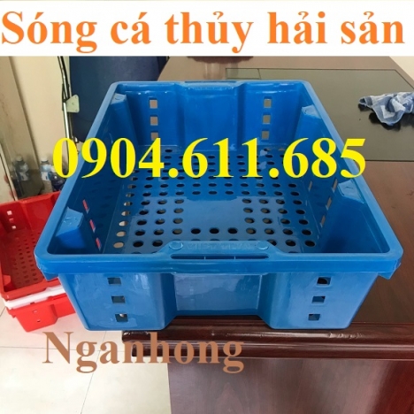 Rổ nhựa, Sóng cá đựng thủy hải sản, rổ nhựa đựng cá tôm