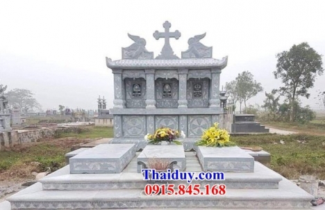 66 nhà mồ đạo đá đẹp kon tum - mẫu bia mộ đá công giáo