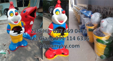 thùng rác nhựa composite, thùng rác cá heo, thùng rác hình con vật, Thùng đựng rác, thùng rác nhựa,