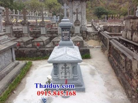 66 nhà mồ đạo đá đẹp kon tum - mẫu bia mộ đá công giáo