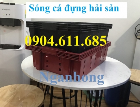 Sóng cá, rổ nhựa đựng tôm cá, hải sản, khay nhựa, sọt nhựa đựng hải sản