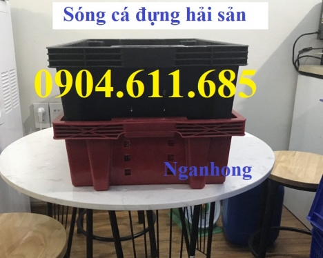 Sóng cá, rổ nhựa đựng tôm cá, hải sản, khay nhựa, sọt nhựa đựng hải sản