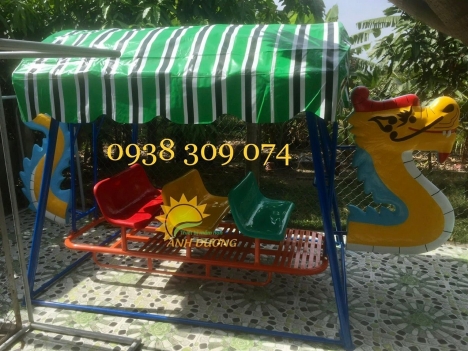 Xích đu thuyền rồng 3 ghế, 5 ghế dành cho trẻ em