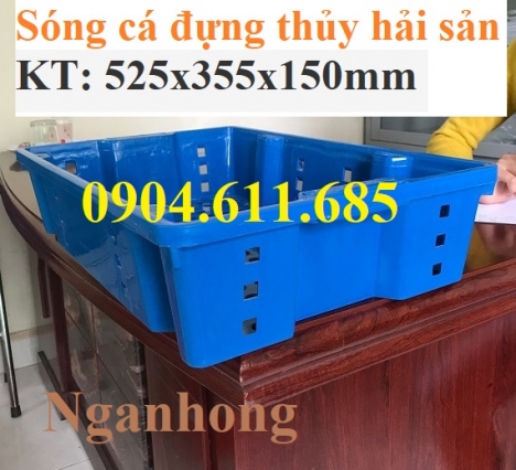 Rổ nhựa, Sóng cá đựng thủy hải sản, rổ nhựa đựng cá tôm