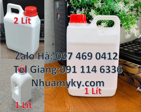 can 25l giá rẻ, can nhựa, can hdpe, Can 1 lít đựng thuốc sâu, can 1l hdpe vuông, Can 1l chia vạch đự