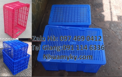 Giỏ nhựa, rổ nhựa, Thùng nhựa đặc B3, thùng nhựa đựng thủy sản, thùng nhựa bít, Sọt nhựa, thùng nhựa