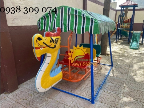 Xích đu thuyền rồng 3 ghế, 5 ghế dành cho trẻ em
