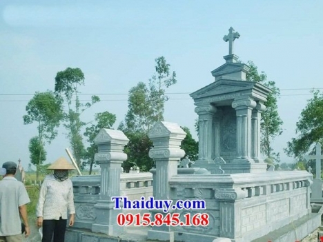 66 nhà mồ đạo đá đẹp kon tum - mẫu bia mộ đá công giáo