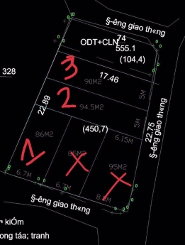 Bán 3 lô đất F0,p Tích Lương ,tp Thái Nguyên