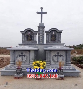 66 nhà mồ đạo đá đẹp kon tum - mẫu bia mộ đá công giáo