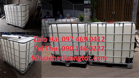 bán thùng nhựa 1000l, bồn nhựa 1000l trắng, Tank nhựa 1 khối, Thùng nhựa ibc, Thùng nhựa 1000l đựng