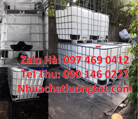 bán thùng nhựa 1000l, bồn nhựa 1000l trắng, Tank nhựa 1 khối, Thùng nhựa ibc, Thùng nhựa 1000l đựng