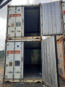 K Line 20' , hàng hóa 20 tấn đổ lại.