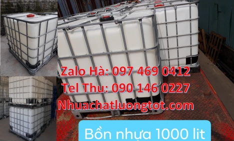 bán thùng nhựa 1000l, bồn nhựa 1000l trắng, Tank nhựa 1 khối, Thùng nhựa ibc, Thùng nhựa 1000l đựng
