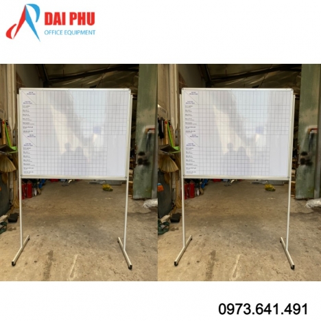 Thi công bảng từ trắng có chân tại Củ Chi