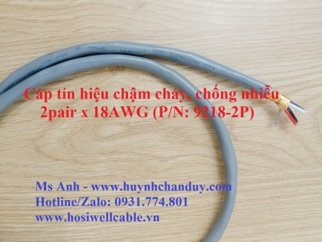 Cáp tín hiệu chống nhiễu 2Pair 18AWG