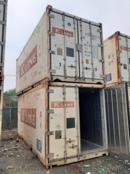 K Line 20' , hàng hóa 20 tấn đổ lại.