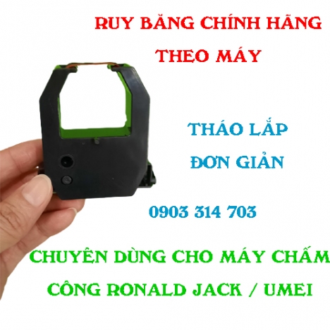 Bán ruy băng mực dùng cho máy chấm công thẻ giấy.Mực máy chấm công