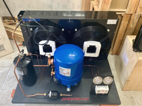 cụm máy nén danfoss 3hp MT36 cho kho lạnh tại Tân Bình